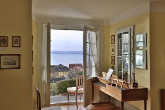 Fürstenhäusle Meersburg, Blick aus dem Paradezimmer