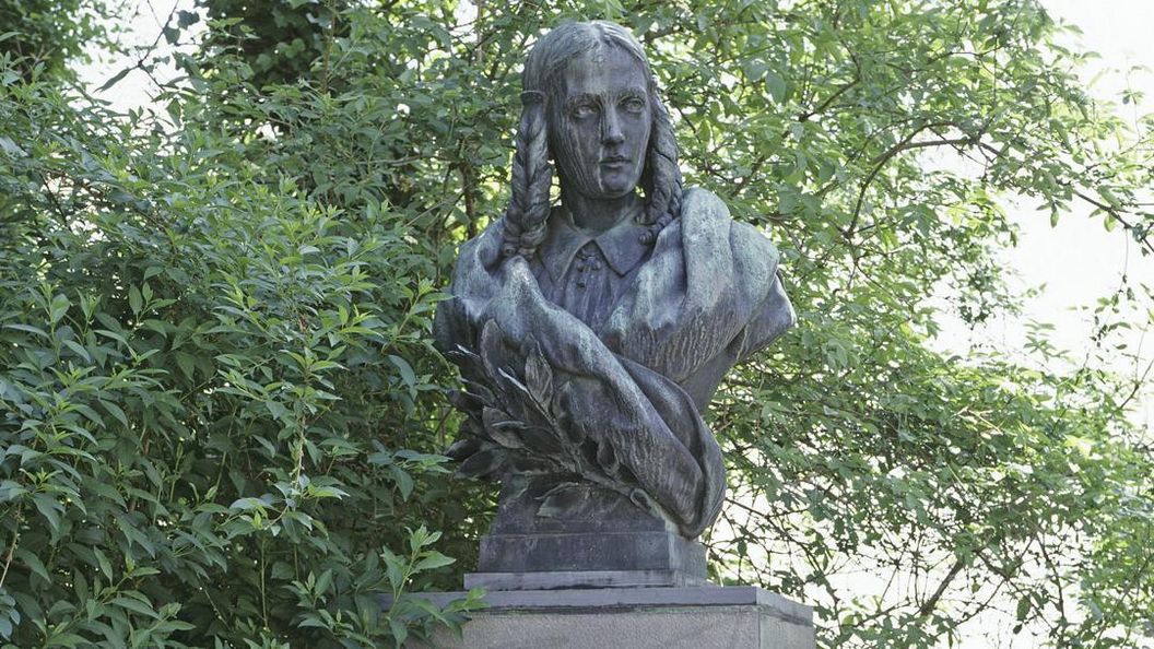 Bust of Annette von Droste-Hülshoff at Meersburg Castle